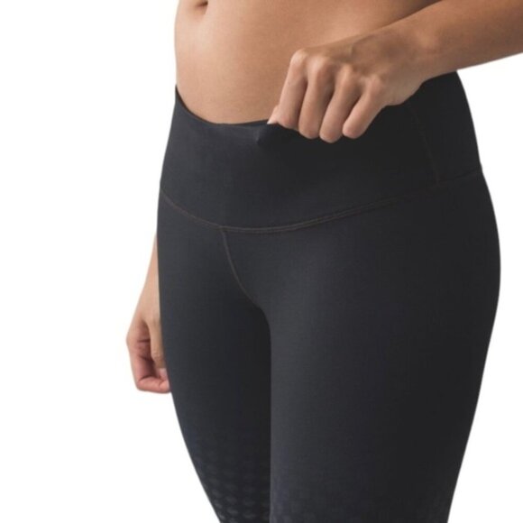 Lululemon Wunder Under Pant III *Full-On LuonDeep Dive Dip Slate Black size 4 - Picture 4 of 11